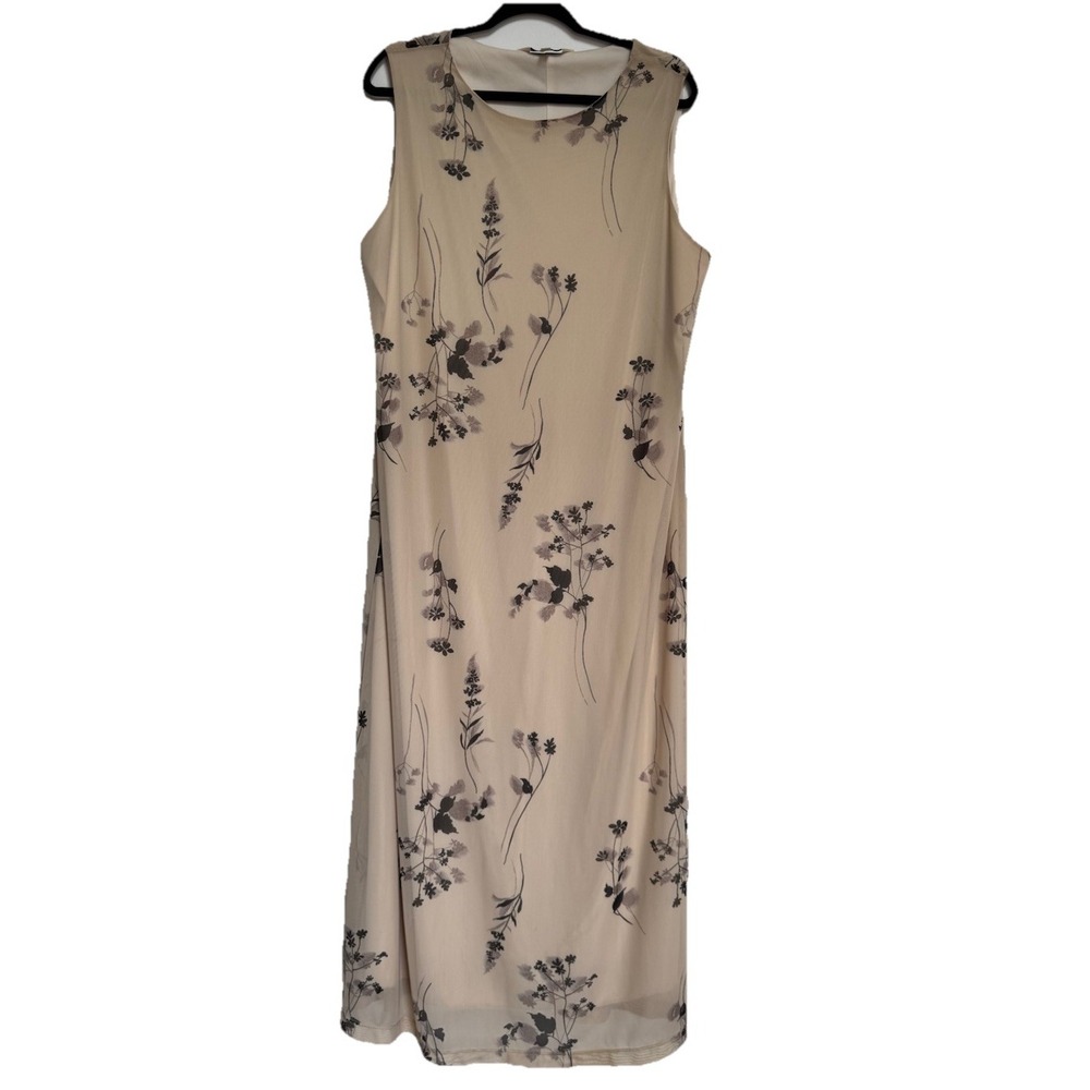 Vintage Maxi Dress Forest Fairy Y2K 90s Floral Boho‎ Hippie Flowy Sheer Whimsy